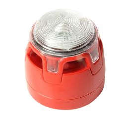 Notifier CWSS-RW-S5 Sounder Beacon EN54-3 & EN54-23 Approved - Red Body Clear Lens