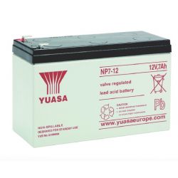 Yuasa NP7-12 Sealed Lead Acid Battery 7Ah 12V