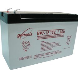7Ah Battery UPS Batteries Enersys Genesis NP 7Ah 12Volt Sealed Rechargeable Lead Acid Battery