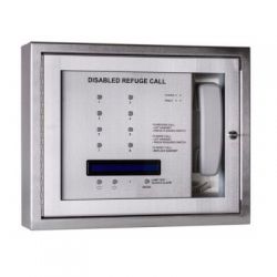 Cameo Systems ORB-R-RS8-OLED-S Disabled Refuge 8 Line Central Control Unit - Surface Mounted