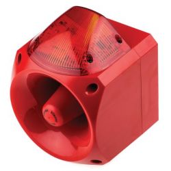 Klaxon PNC-0001 Nexus Sounder Beacon - Red Body Red Lens
