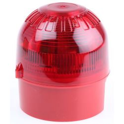 Klaxon PSB-0002 Xenon Beacon With Deep Base - Red Body Red Lens - 110 / 230V AC Version