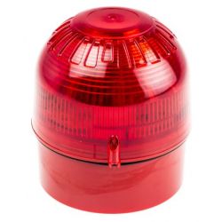 Klaxon PSB-0017 LED Beacon With Deep Base - Red Lens Red Body