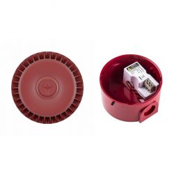 Fulleon ROLP/SV/R/D/M/L Roshni Wall Mounted Sounder Supplied With Mains Powered Base Module - Red