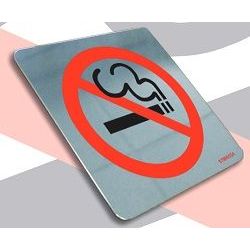 Jalite Brushed Stainless Steel No Smoking Sign - STB9032C