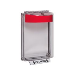 STI-13110NR Universal Stopper - Red Shell - No Label - Surface Mounted