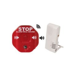 STI STI-V6400WIR4 Wireless Exit Door Stopper with Voice Receiver