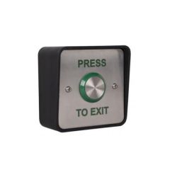 STP Weatherproof IP65 Stainless Steel Press To Exit Button - STP-SPB003S(W)