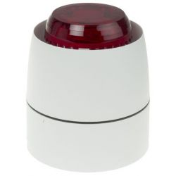 Cranford Controls VCL-DB-WB/RL Vocalarm Sounder Beacon - Deep Base White Body Red Lens (508-018)