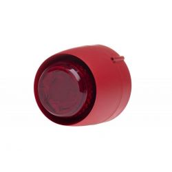 Cranford Controls VCL-SB-RB/RL Vocalarm Sounder Beacon - Shallow Base Red Body Red Lens (508-019)