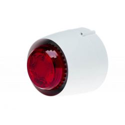 Cranford Controls VTB-32E-SB-WB/RL Spatial Sounder Beacon - Shallow Base White Body Red Lens (511-096L)