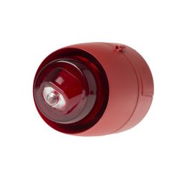 Cranford Controls VTB-32EVAD W SB RB RF Wall Mounted Sounder Beacon - Shallow Base Red Body Red Flash (511-305)