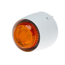 Cranford Controls VTB-32-SB-WB/AL Sounder Beacon - White Body Amber Lens With Shallow Base