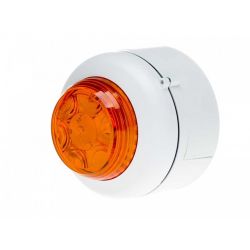 Cranford Controls VXB-SB-WB/AL LED Beacon - Shallow Base White Body Amber Lens (512-006)