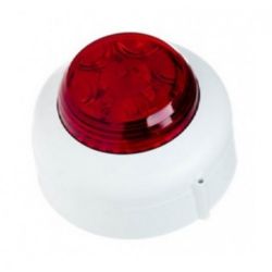 Cranford Controls VXB-SB-WB/RL LED Beacon - Shallow Base White Body Red Lens (512-002)