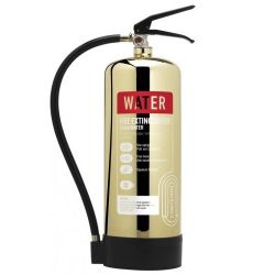 Commander Contempo 6Ltr Water Fire Extinguisher - Polished Gold - WSEX6PG
