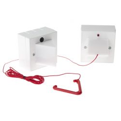 Wireless Disabled Toilet Alarm System Kit - Includes Ceiling Pull Unit & Sounder Beacon Receiver - WTA-KIT