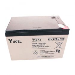 Yuasa Yucel Y12-12 Battery - 12Ah 12V Sealed Lead Acid Battery