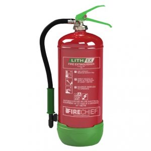 Lith-Ex Fire Extinguisher For Lithium Battery Fires